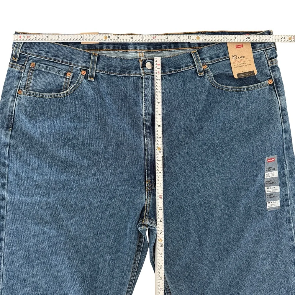 Levi's Men's 550 Jeans Relaxed Fit Big & Tall Size 46x34 NWT
